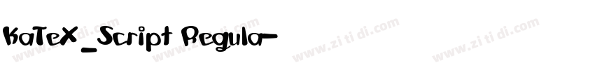 KaTeX_Script Regula字体转换